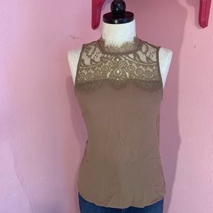 Brown Lace Tank from Buckle!